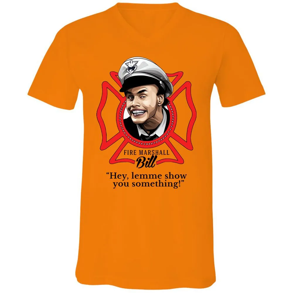Unisex V-Neck T-Shirt - BE2N96R8 - Orange - 11