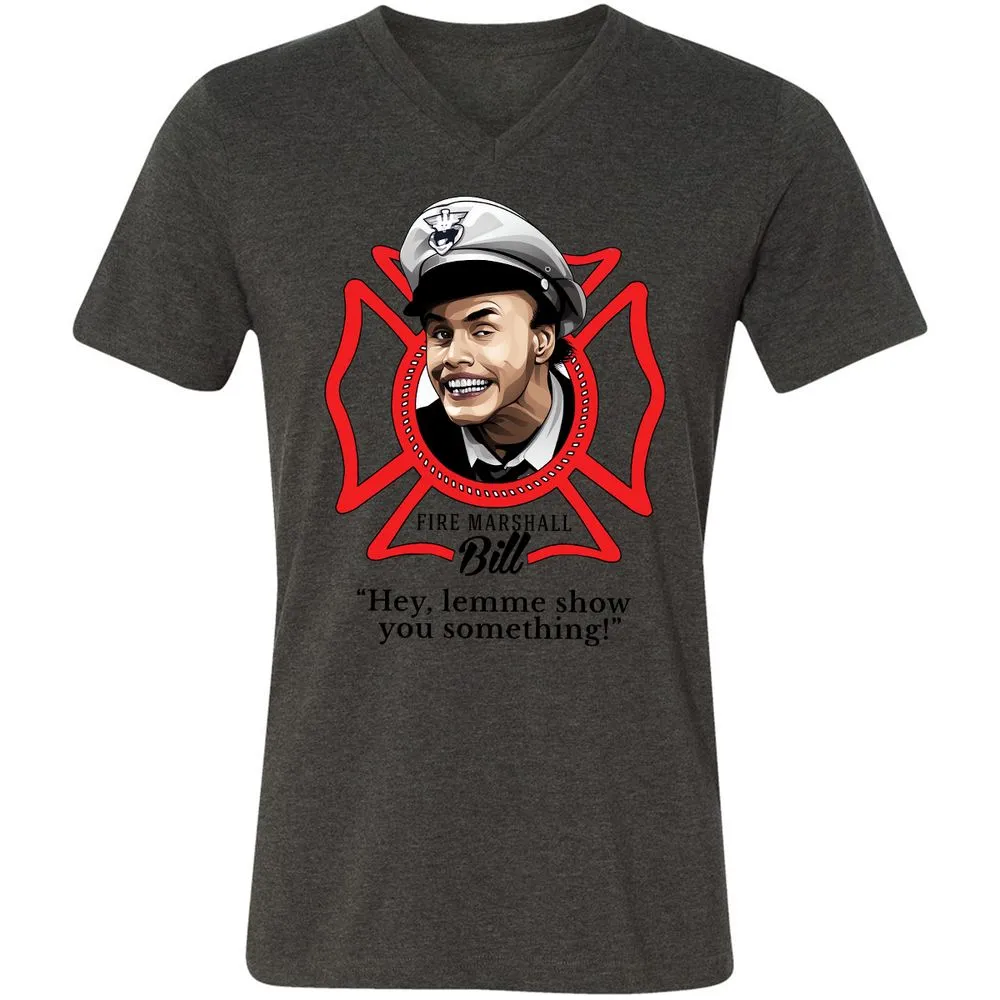 Unisex V-Neck T-Shirt - BE2N96R8 - Dark Grey Heather - 8