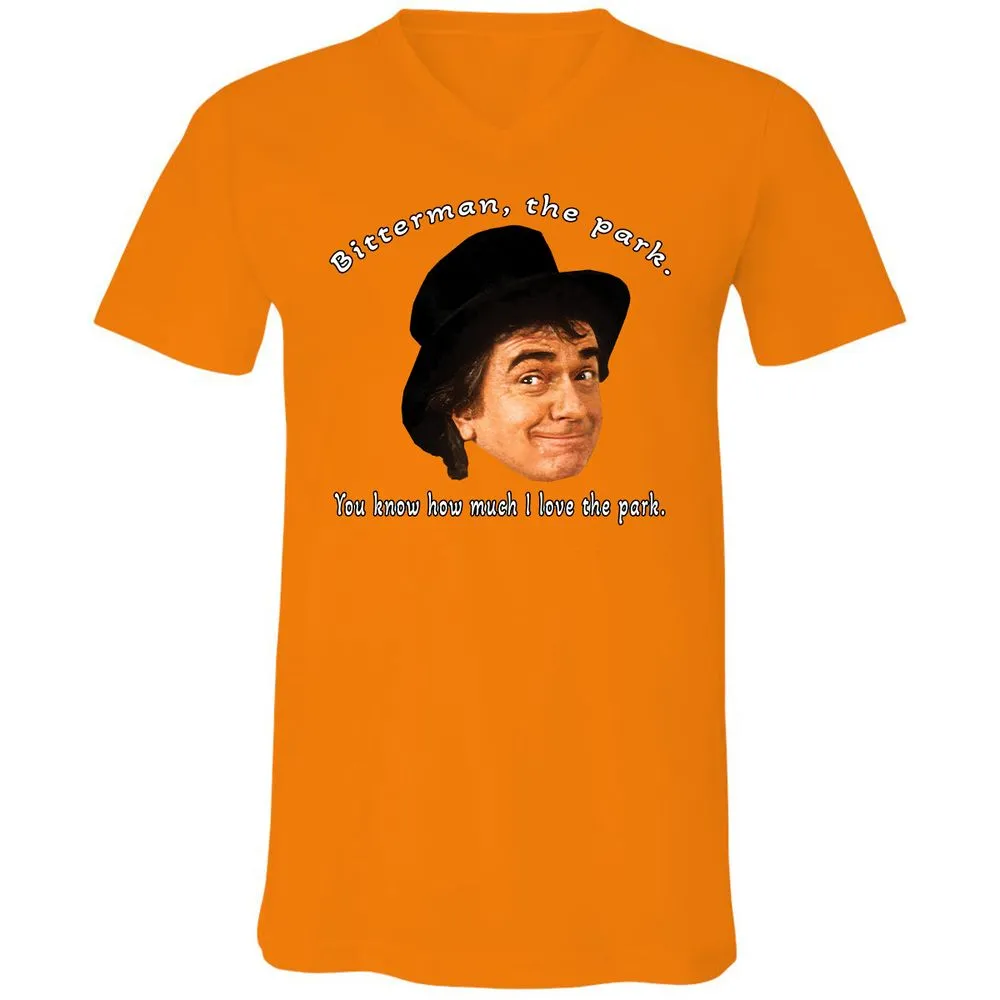 Unisex V-Neck T-Shirt - XKD54LN2 - Orange - 11