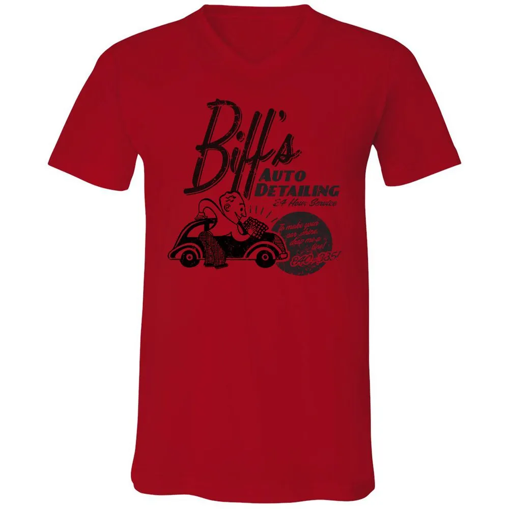 Unisex V-Neck T-Shirt - AHY7LPA8 - Red - 3