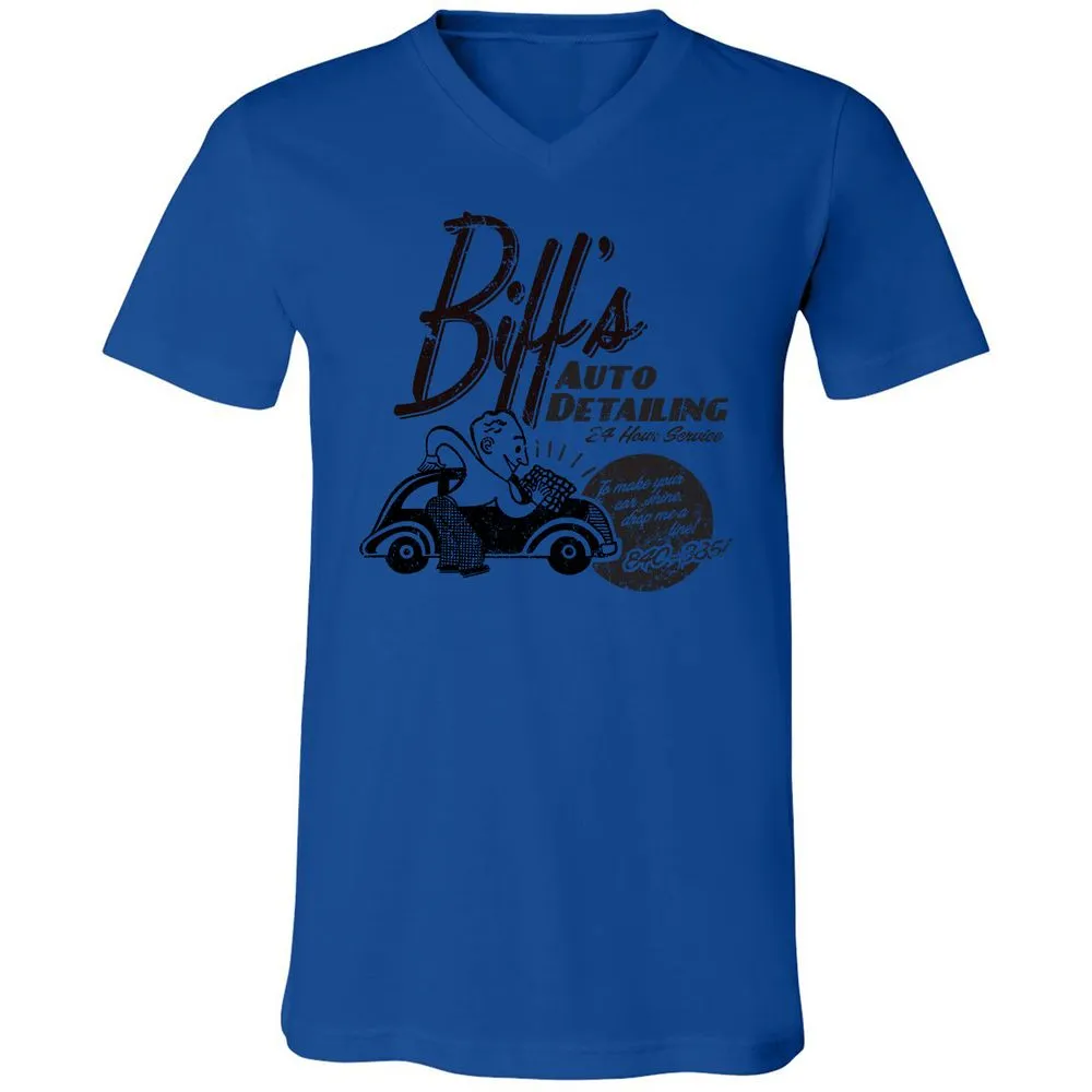 Unisex V-Neck T-Shirt - AHY7LPA8 - True Royal - 4