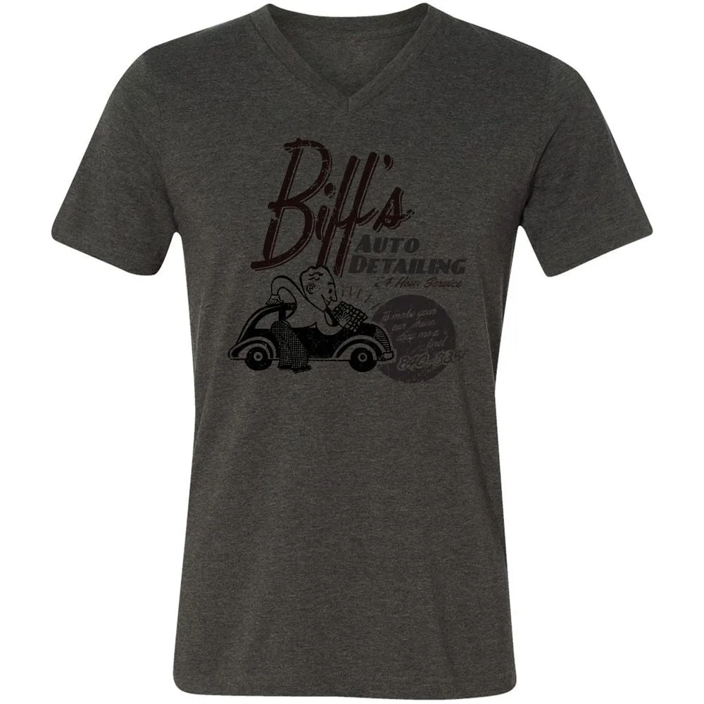Unisex V-Neck T-Shirt - AHY7LPA8 - Dark Grey Heather - 8