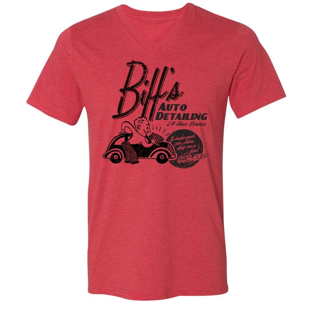 Unisex V-Neck T-Shirt - AHY7LPA8 - Heather Red - 5