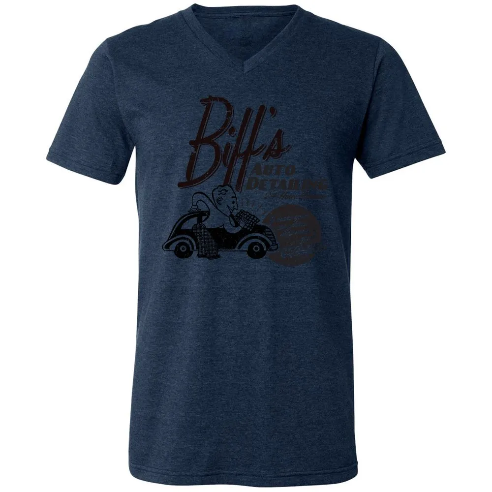 Unisex V-Neck T-Shirt - AHY7LPA8 - Heather Navy - 15