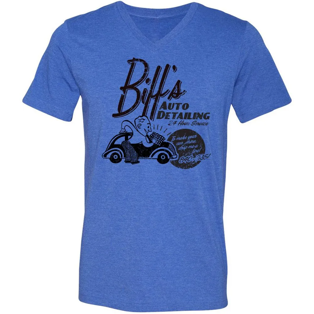 Unisex V-Neck T-Shirt - AHY7LPA8 - Heather True Royal - 14