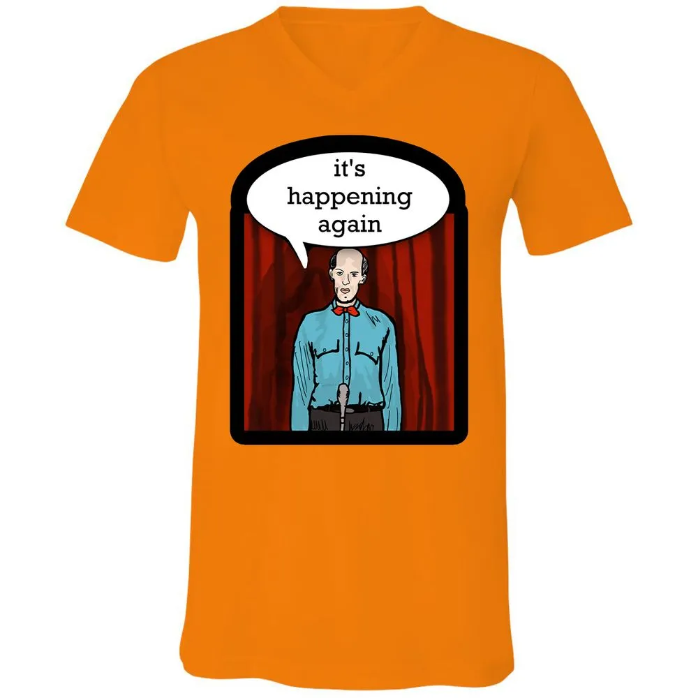 Unisex V-Neck T-Shirt - WV35CDFX - Orange - 11