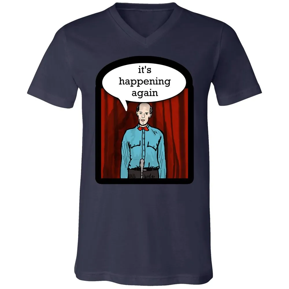 Unisex V-Neck T-Shirt - WV35CDFX - Navy - 9