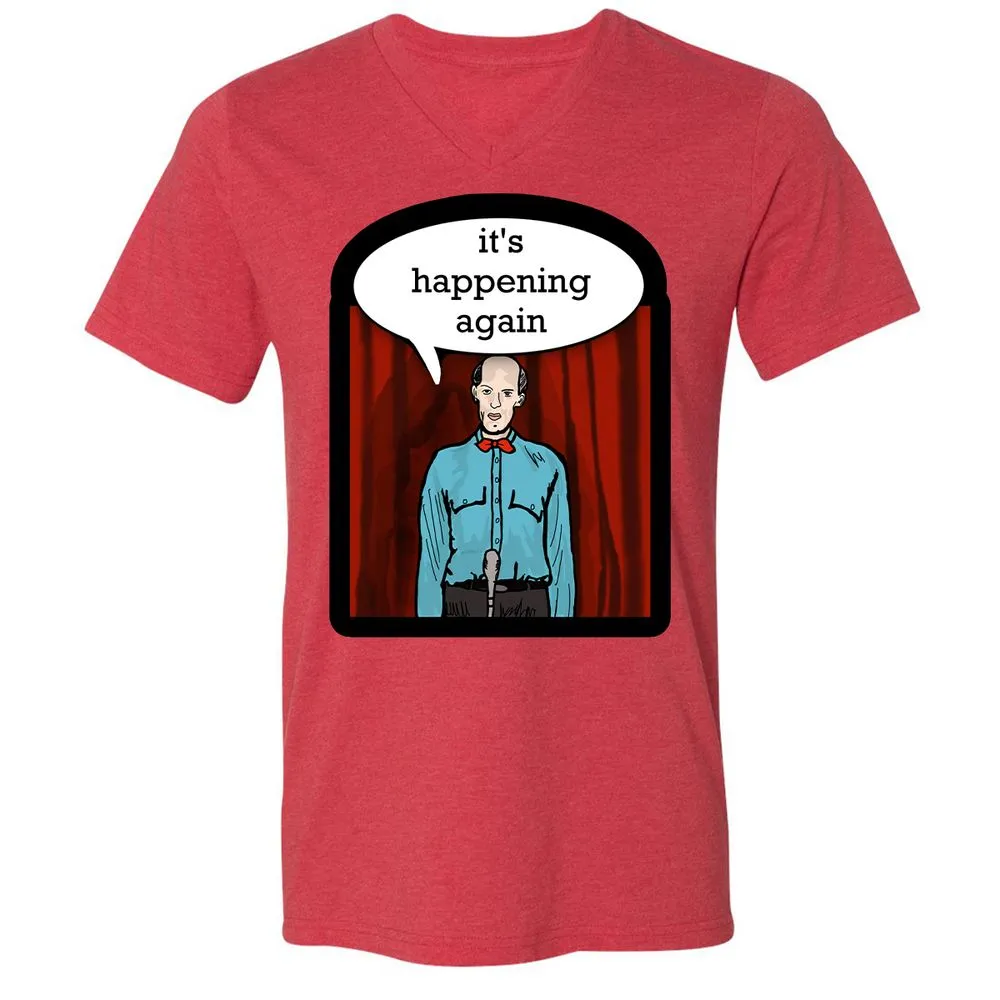Unisex V-Neck T-Shirt - WV35CDFX - Heather Red - 5
