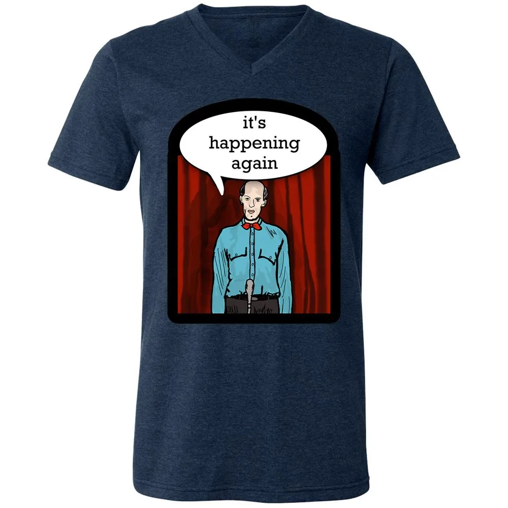 Unisex V-Neck T-Shirt - WV35CDFX - Heather Navy - 15