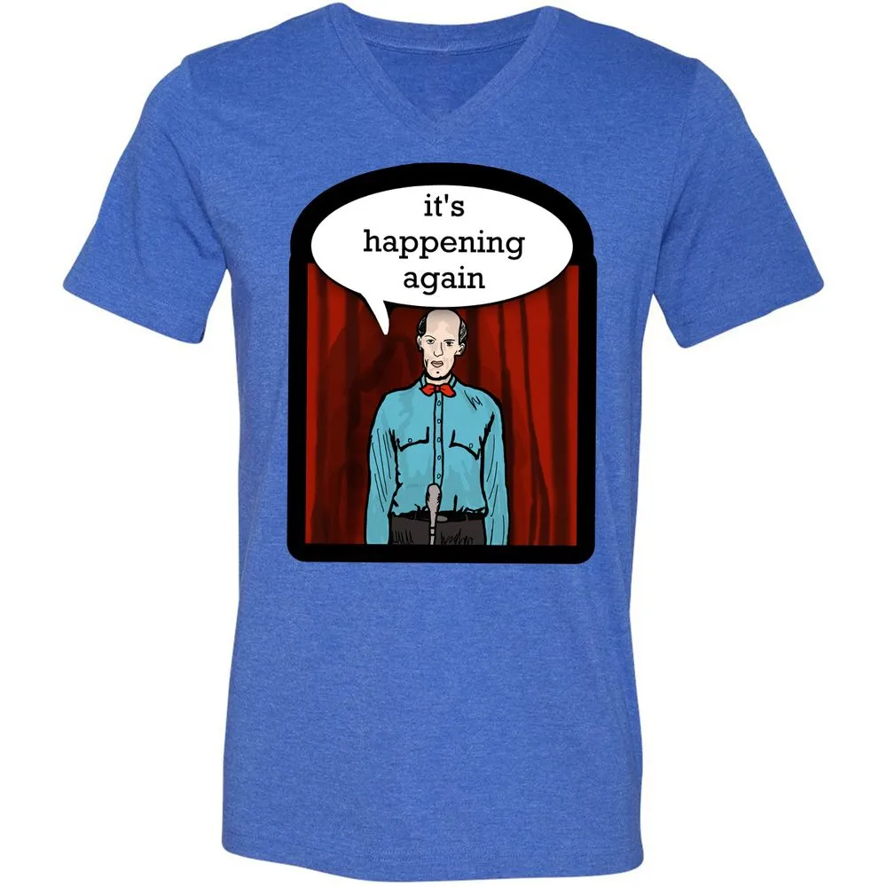 Unisex V-Neck T-Shirt - WV35CDFX - Heather True Royal - 14
