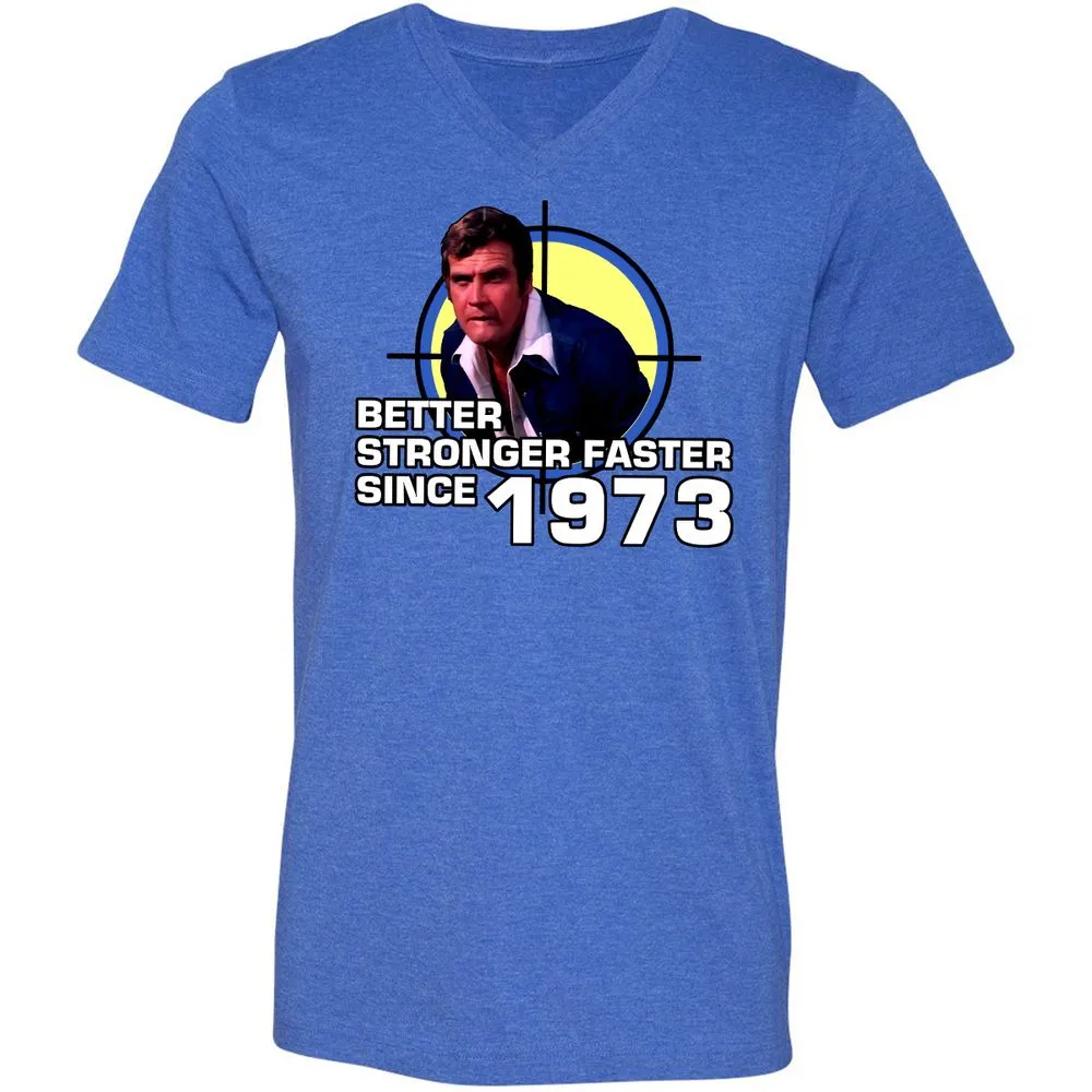 Unisex V-Neck T-Shirt - F1NS57UB - Heather True Royal - 14