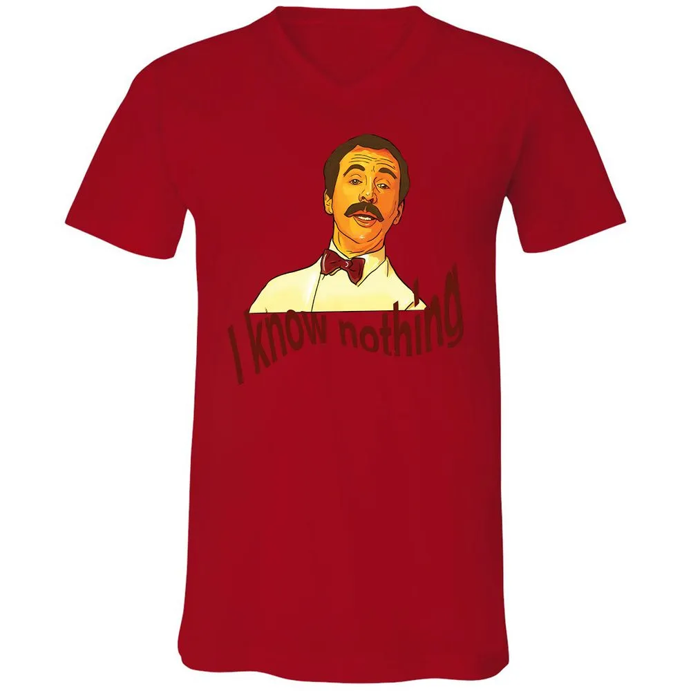 Unisex V-Neck T-Shirt - 5XT7LGE1 - Red - 3
