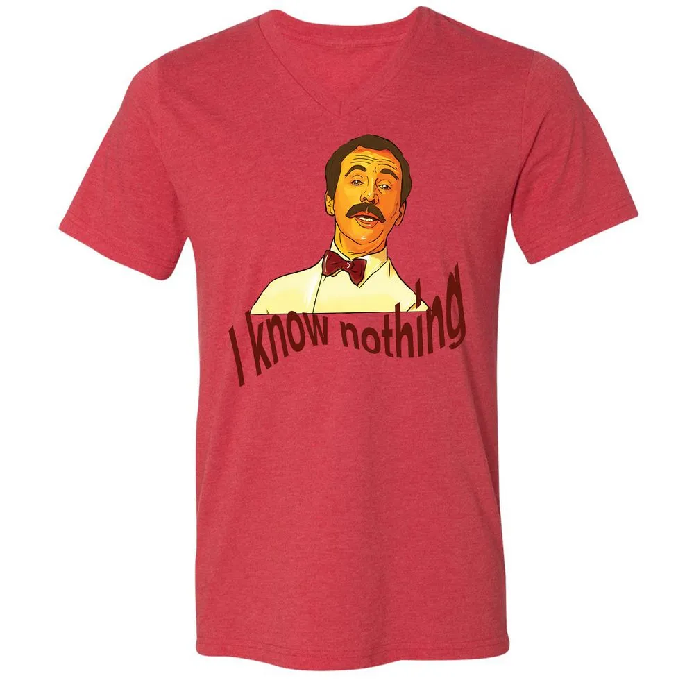 Unisex V-Neck T-Shirt - 5XT7LGE1 - Heather Red - 5