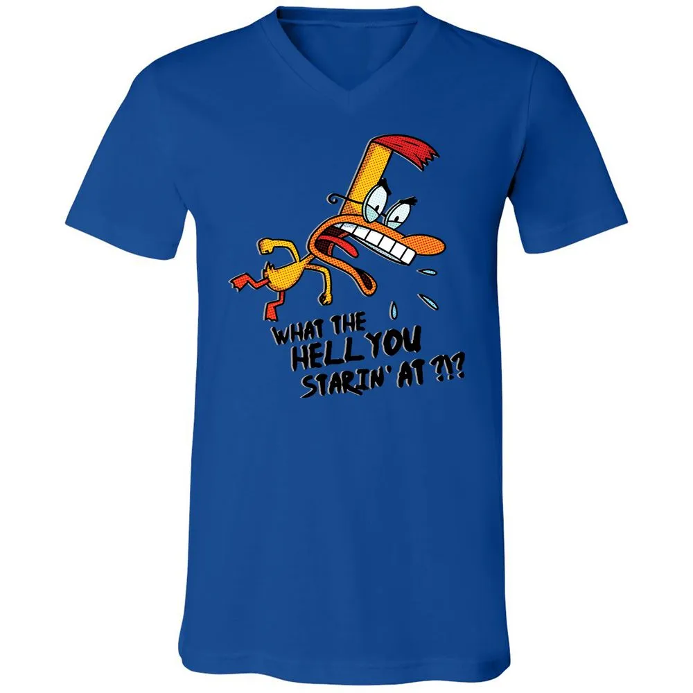 Unisex V-Neck T-Shirt - K6YAS41V - True Royal - 4