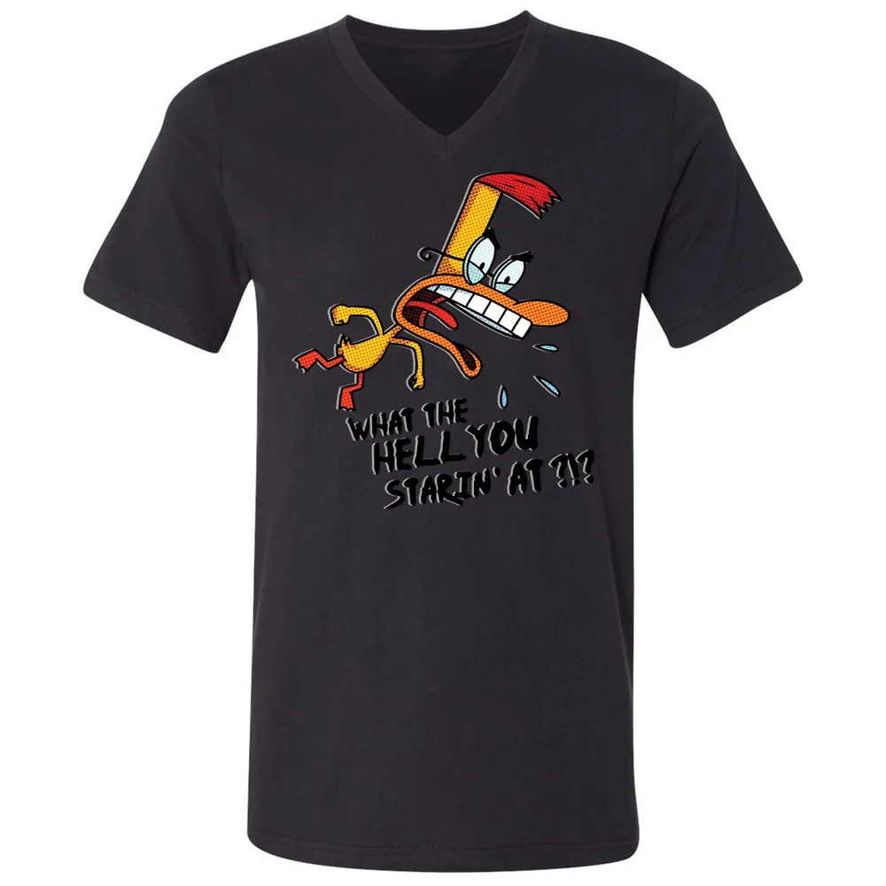 Unisex V-Neck T-Shirt - K6YAS41V - Black - 16