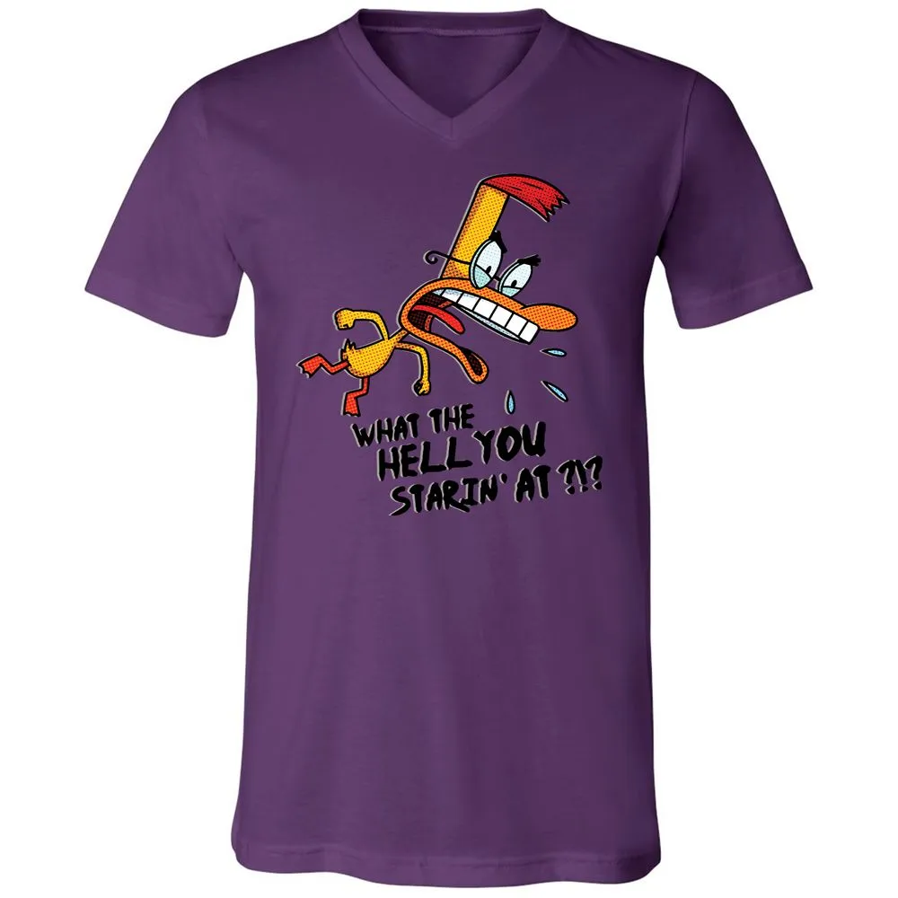 Unisex V-Neck T-Shirt - K6YAS41V - Team Purple - 2