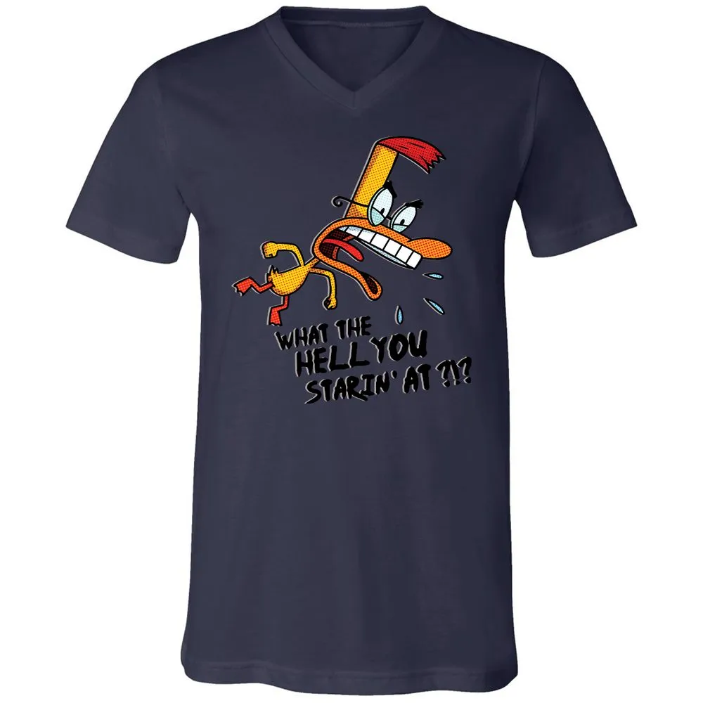 Unisex V-Neck T-Shirt - K6YAS41V - Navy - 9