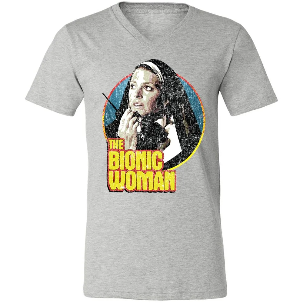 Unisex V-Neck T-Shirt - 8S8PLG24 - Athletic Heather - 7