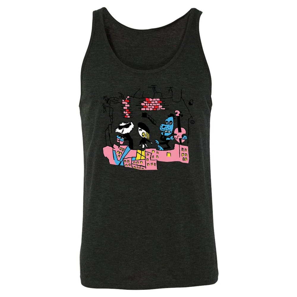 Unisex Jersey Tank - 2KBJ91A2 - Charcoal Black Triblend - 5