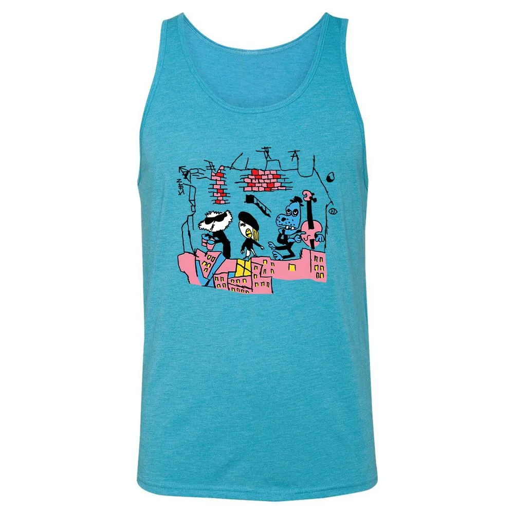 Unisex Jersey Tank - 2KBJ91A2 - Aqua Triblend - 3