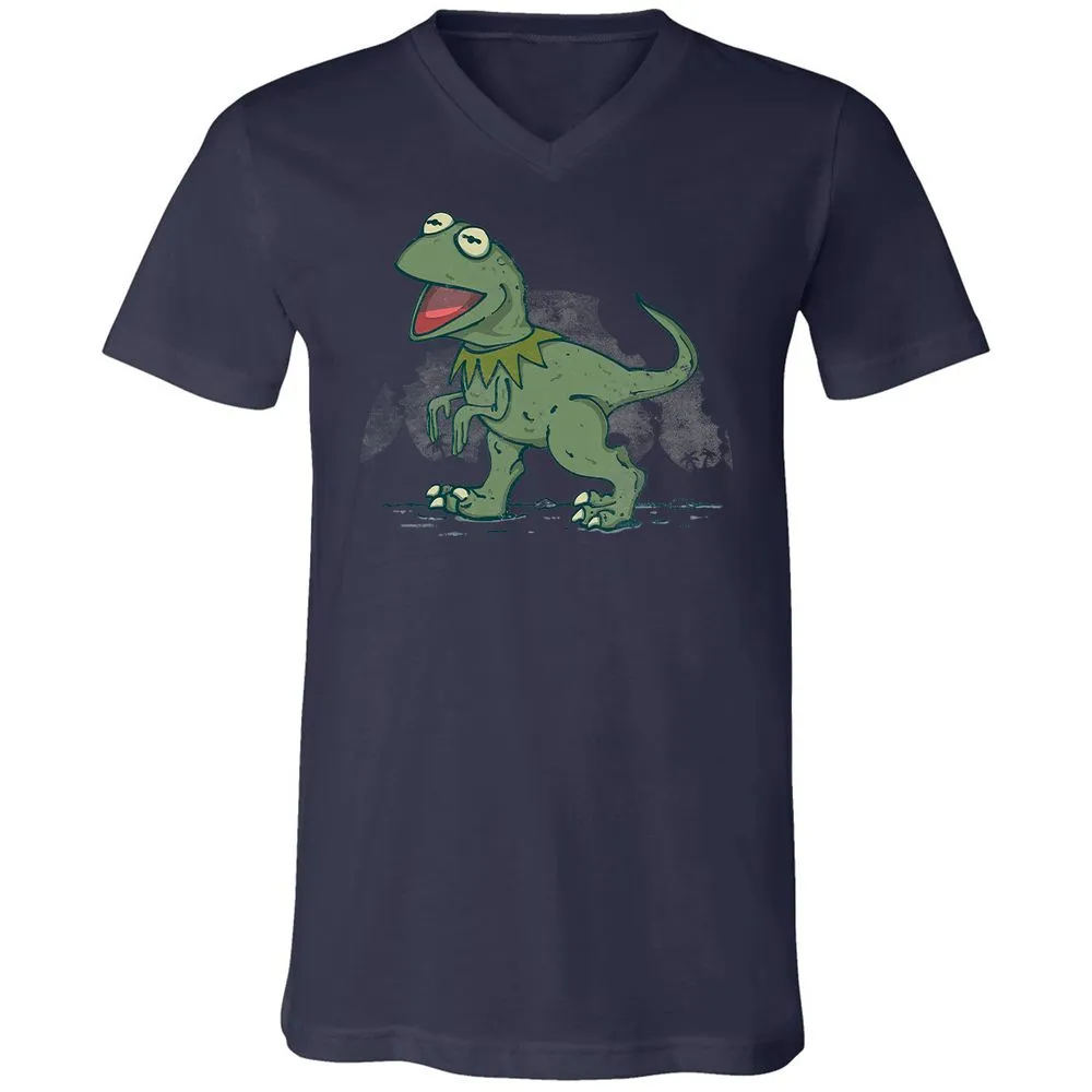 Unisex V-Neck T-Shirt - N9DV84NF - Navy - 9
