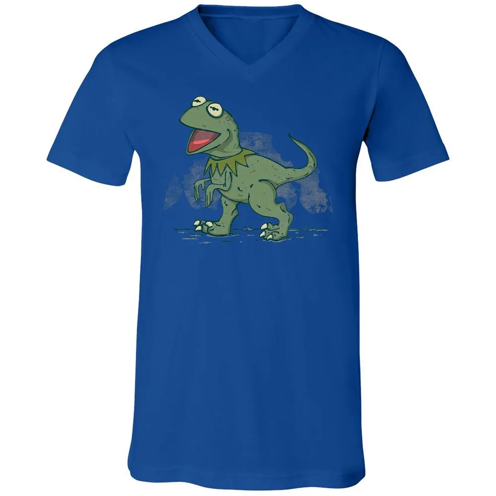 Unisex V-Neck T-Shirt - N9DV84NF - True Royal - 4