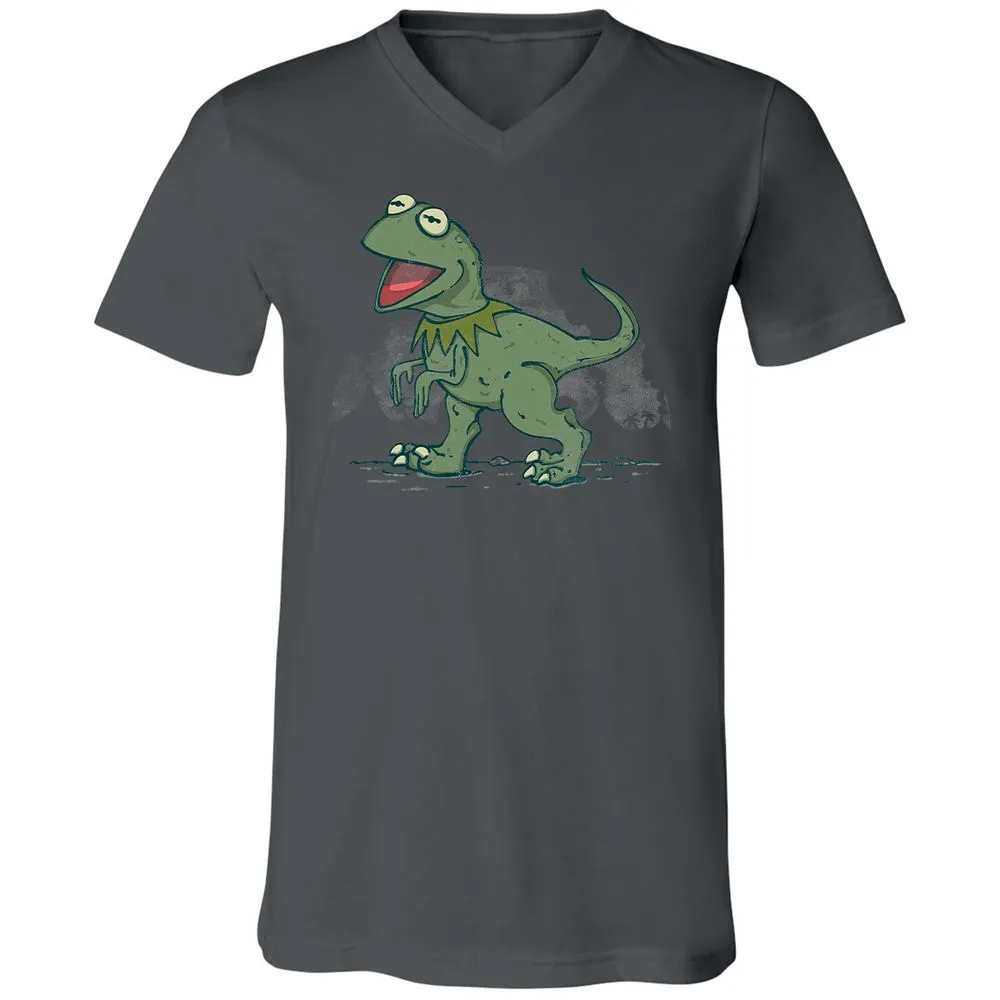 Unisex V-Neck T-Shirt - N9DV84NF - Asphalt - 12