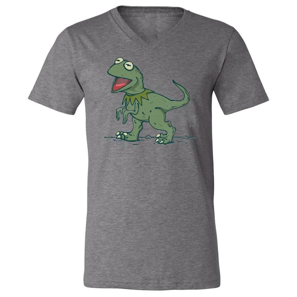 Unisex V-Neck T-Shirt - N9DV84NF - Deep Heather - 13