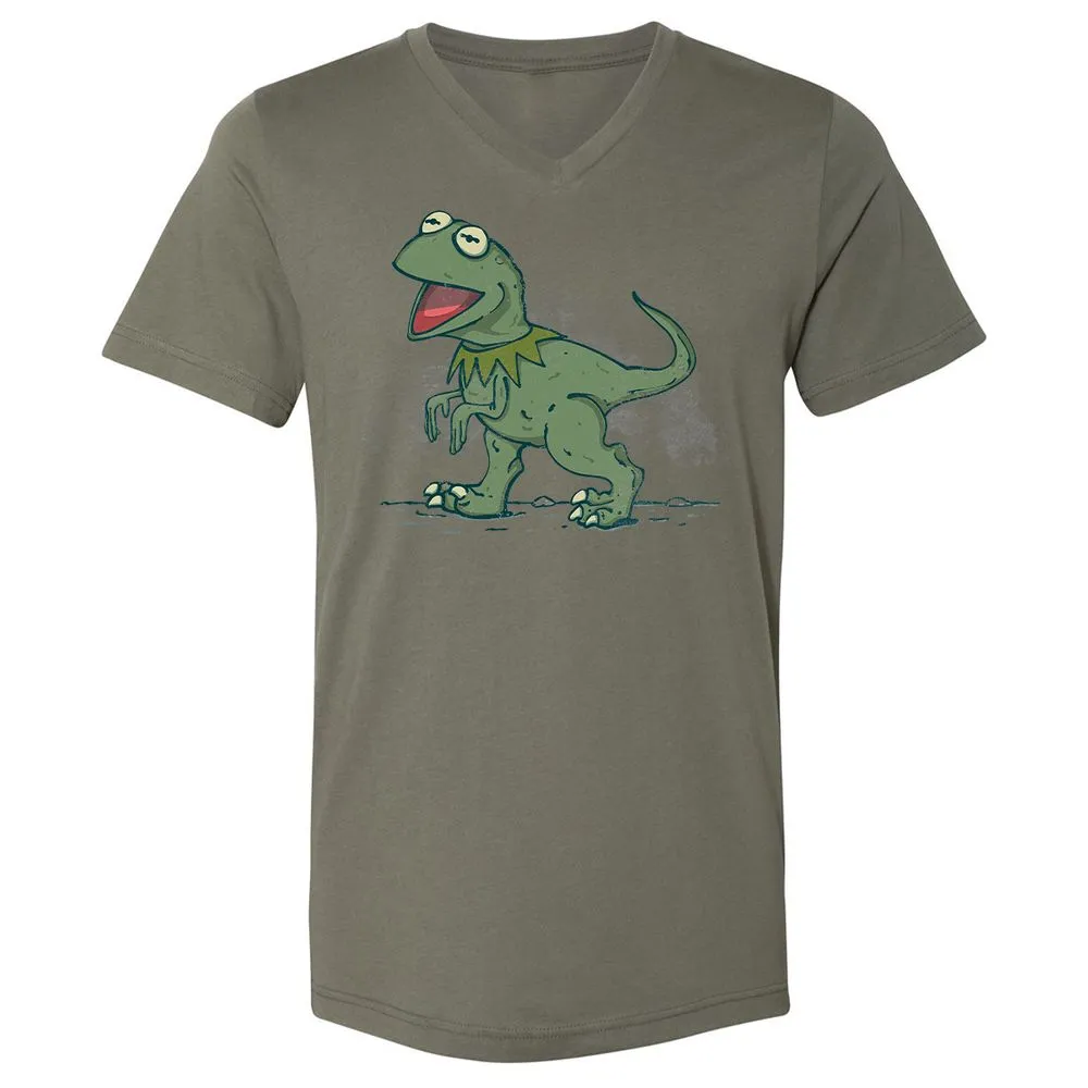 Unisex V-Neck T-Shirt - N9DV84NF - Military Green - 10