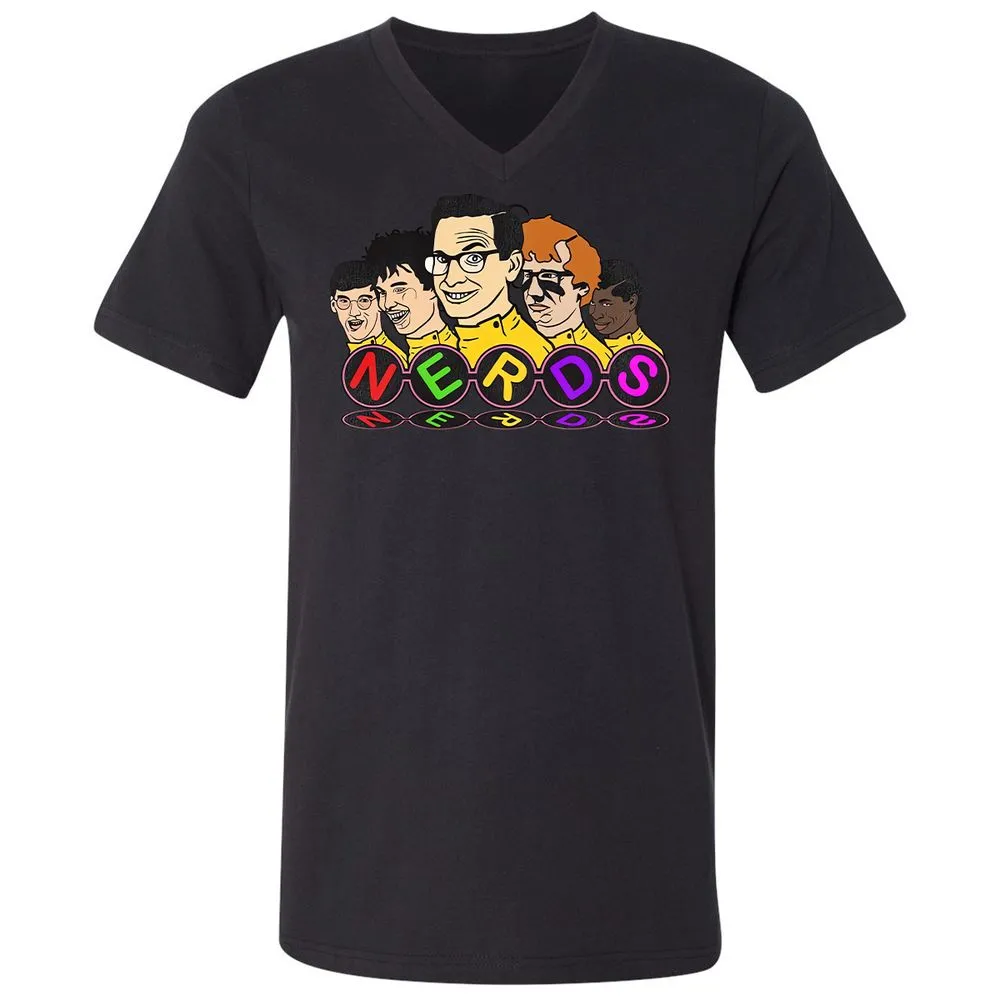Unisex V-Neck T-Shirt - 72EFL3T2 - Black - 16