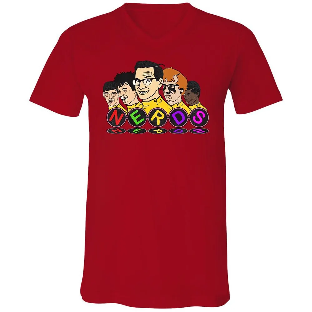 Unisex V-Neck T-Shirt - 72EFL3T2 - Red - 3