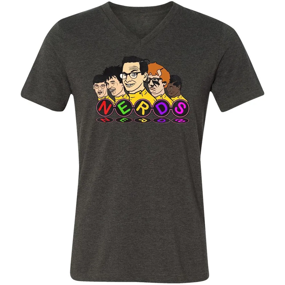 Unisex V-Neck T-Shirt - 72EFL3T2 - Dark Grey Heather - 8