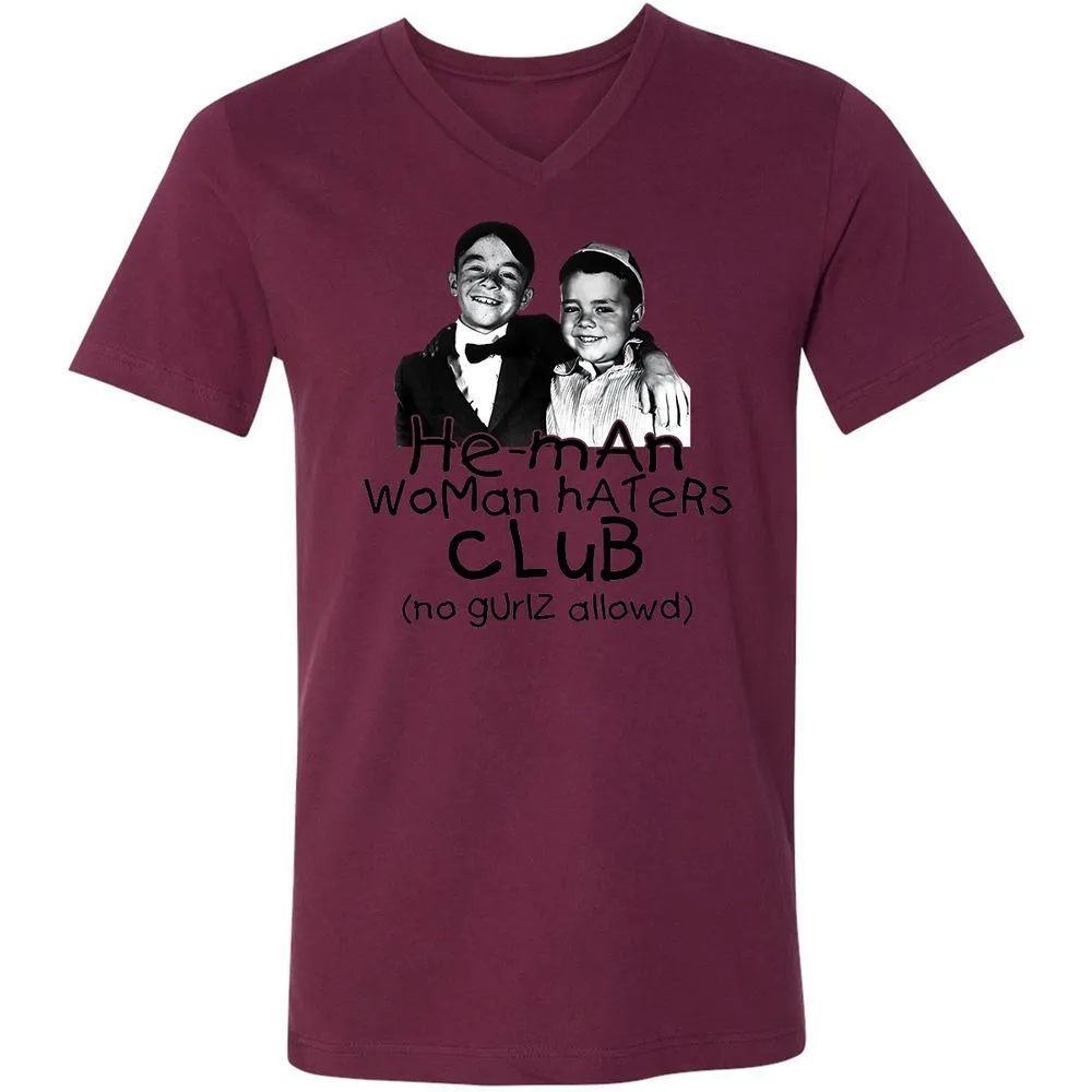 Unisex V-Neck T-Shirt - 57WUGRGC - Maroon - 6