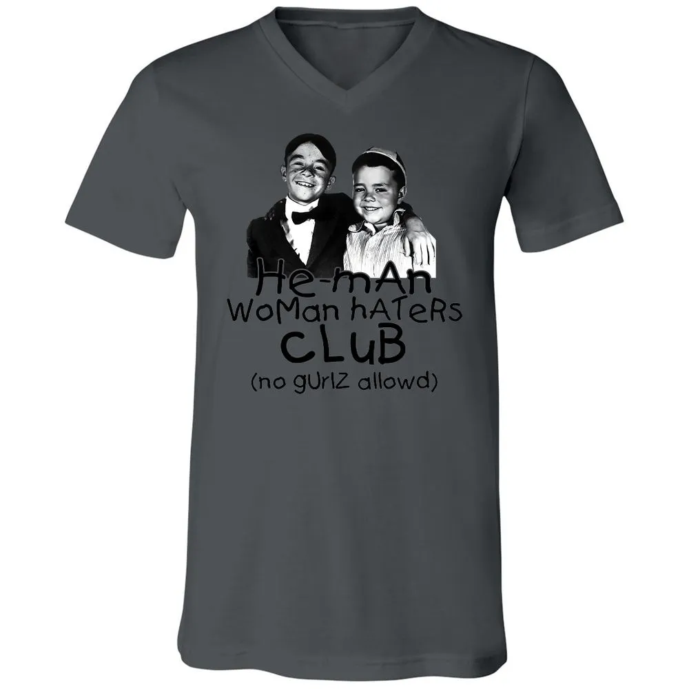 Unisex V-Neck T-Shirt - 57WUGRGC - Asphalt - 12