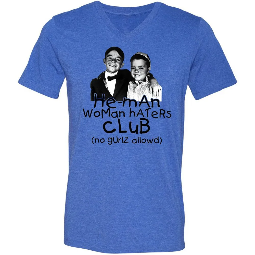 Unisex V-Neck T-Shirt - 57WUGRGC - Heather True Royal - 14