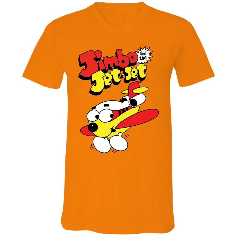 Unisex V-Neck T-Shirt - KSBPWSVU - Orange - 11
