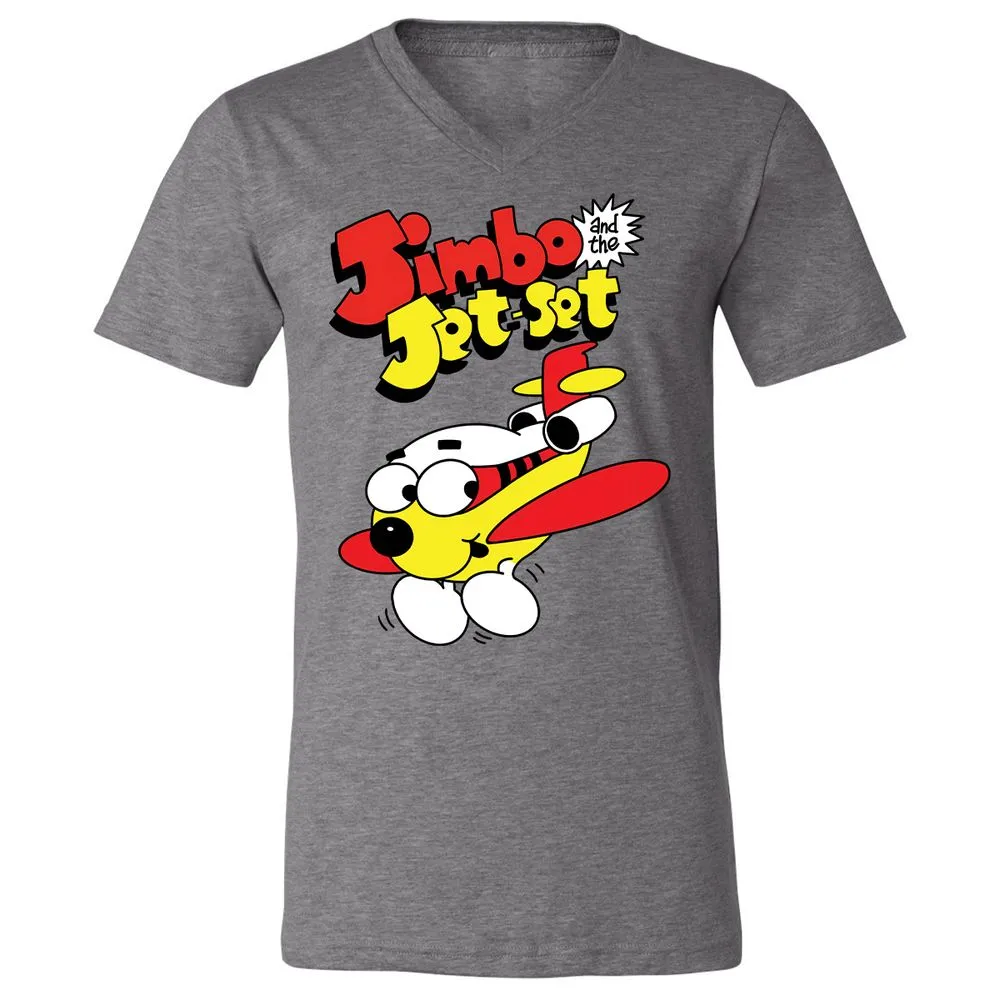 Unisex V-Neck T-Shirt - KSBPWSVU - Deep Heather - 13