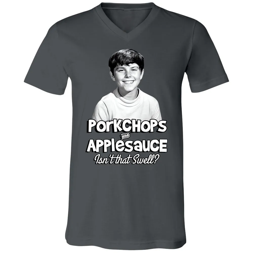 Unisex V-Neck T-Shirt - TUWFZDKK - Asphalt - 12