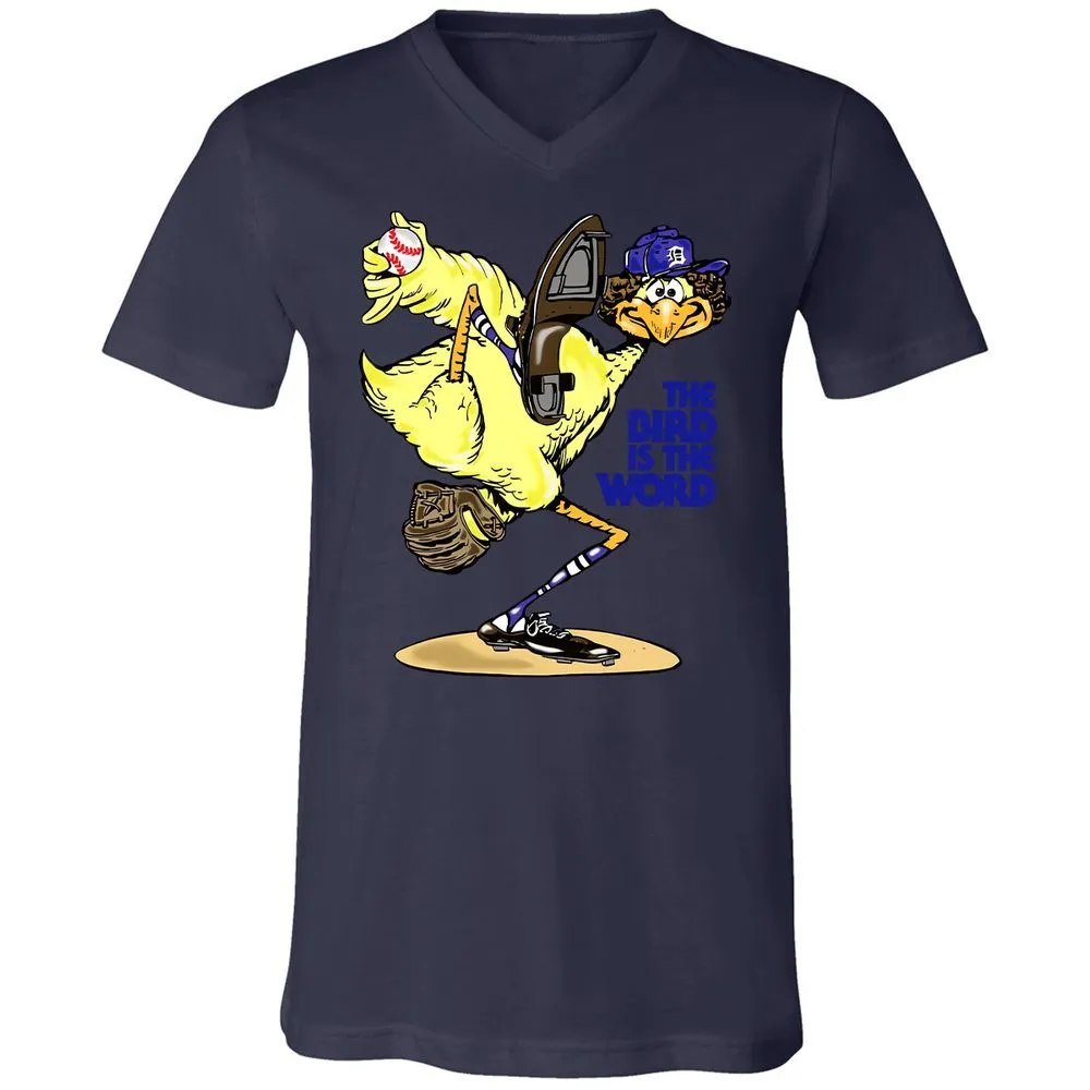 Unisex V-Neck T-Shirt - J4L6C18M - Navy - 9