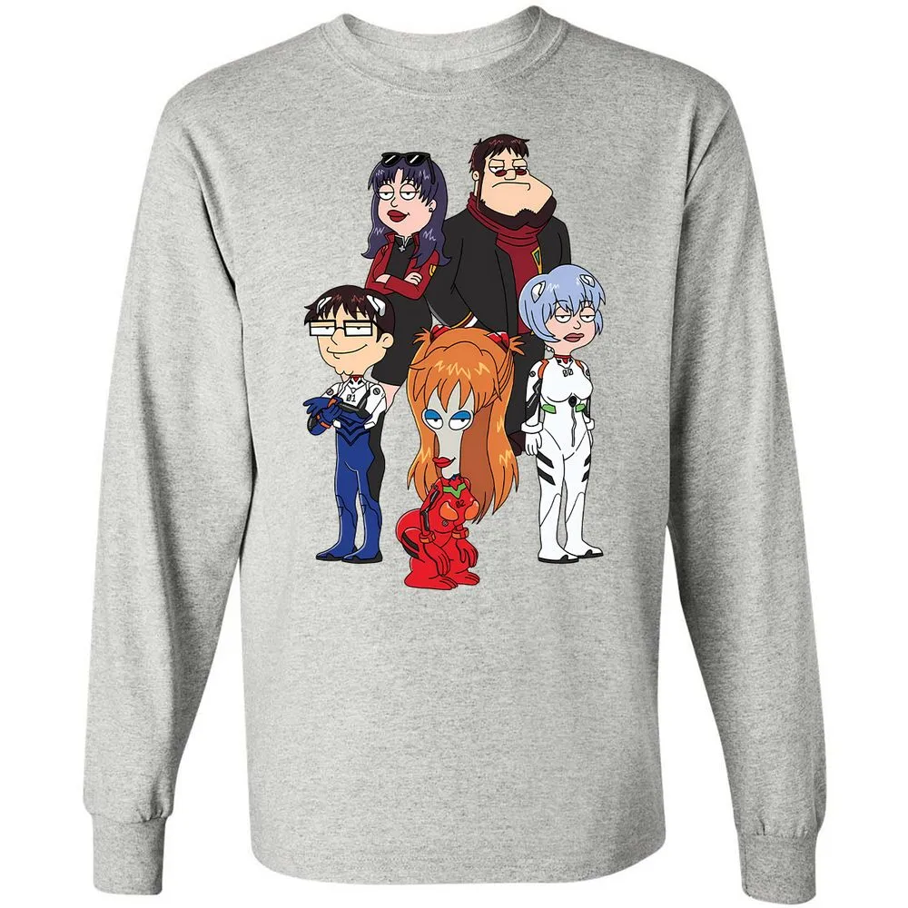 Long Sleeve T-Shirt - 8KGMSC4T - Ash - 5