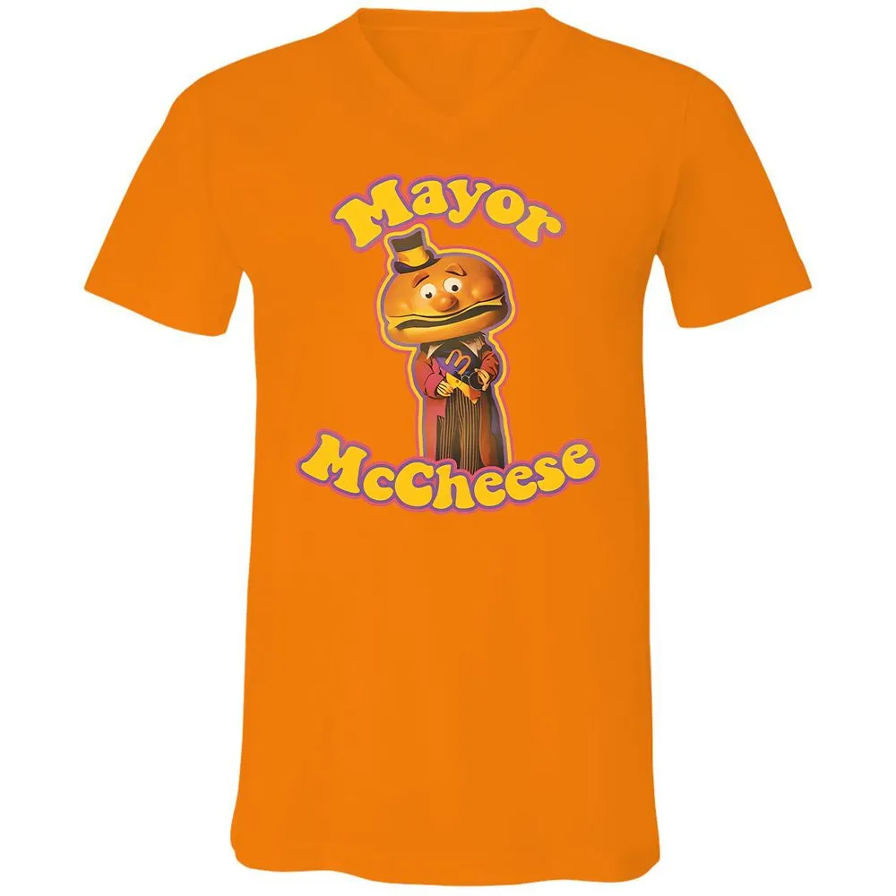 Unisex V-Neck T-Shirt - D6SH3Z31 - Orange - 11