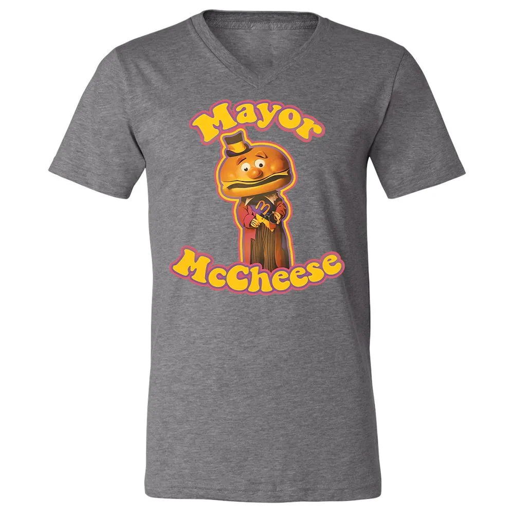 Unisex V-Neck T-Shirt - D6SH3Z31 - Deep Heather - 13