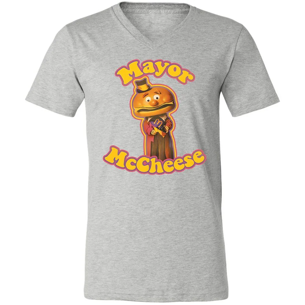 Unisex V-Neck T-Shirt - D6SH3Z31 - Athletic Heather - 7