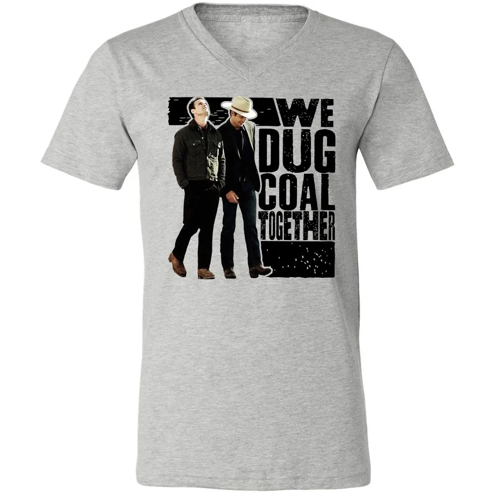 Unisex V-Neck T-Shirt - 8J5V7DVQ - Athletic Heather - 7