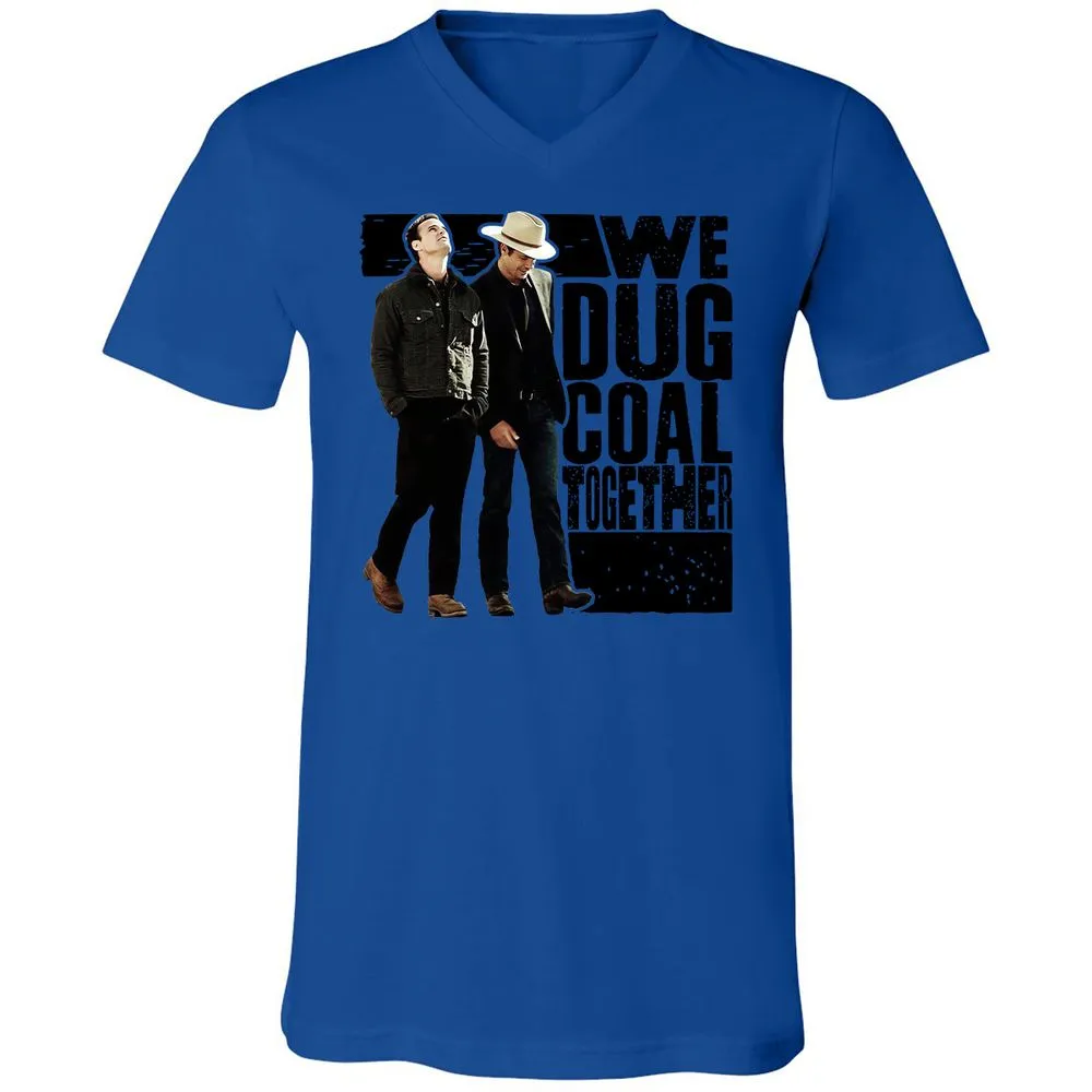Unisex V-Neck T-Shirt - 8J5V7DVQ - True Royal - 4