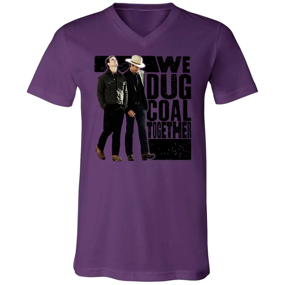 Unisex V-Neck T-Shirt - 8J5V7DVQ - Team Purple - 2