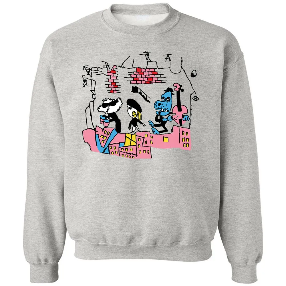 Classic Unisex Sweatshirt - YUB7WH7H - Ash - 2