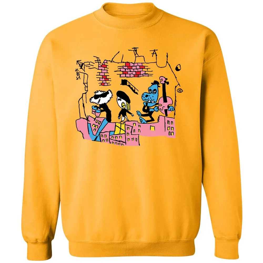Classic Unisex Sweatshirt - YUB7WH7H - Gold - 11