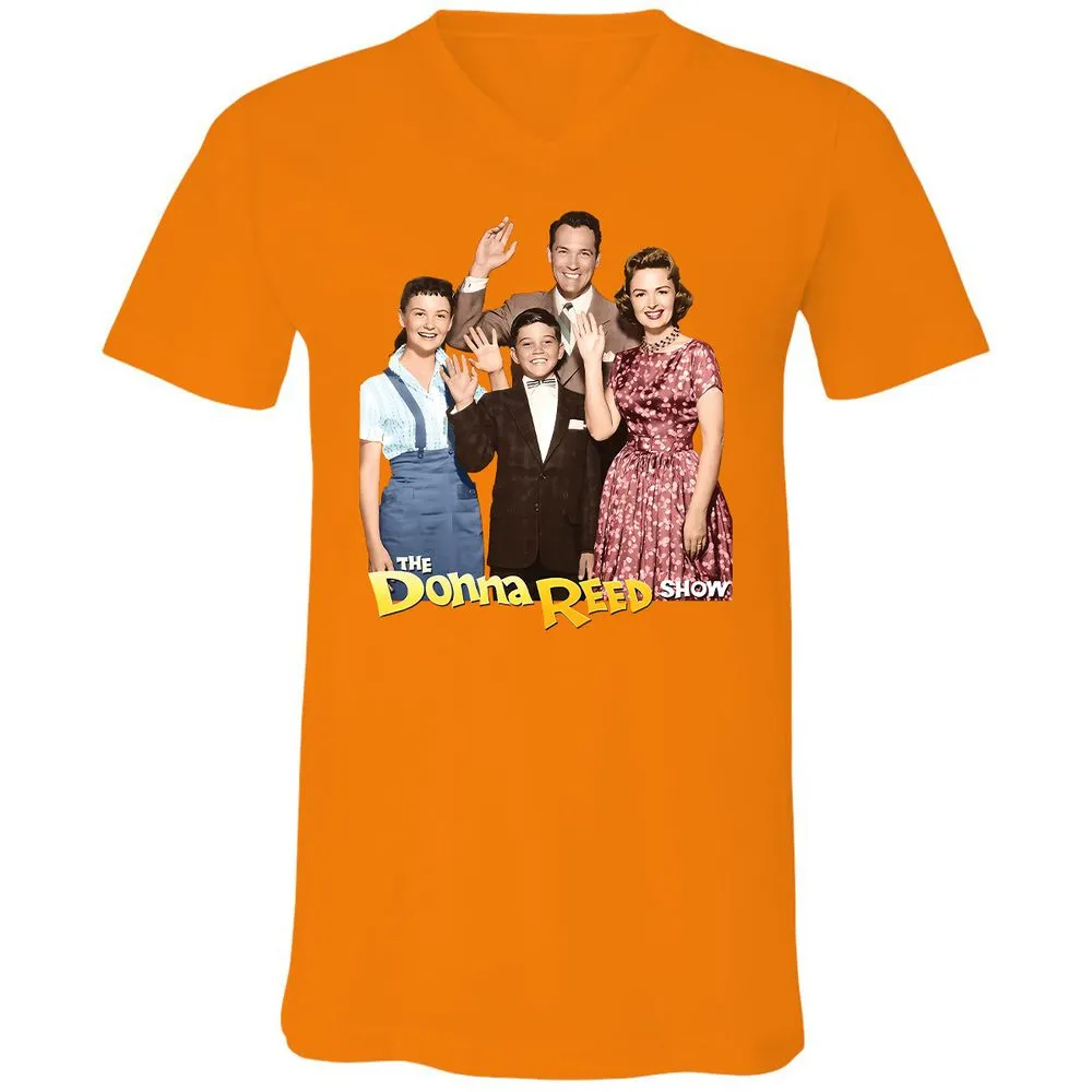 Unisex V-Neck T-Shirt - 6JCWVWEC - Orange - 11