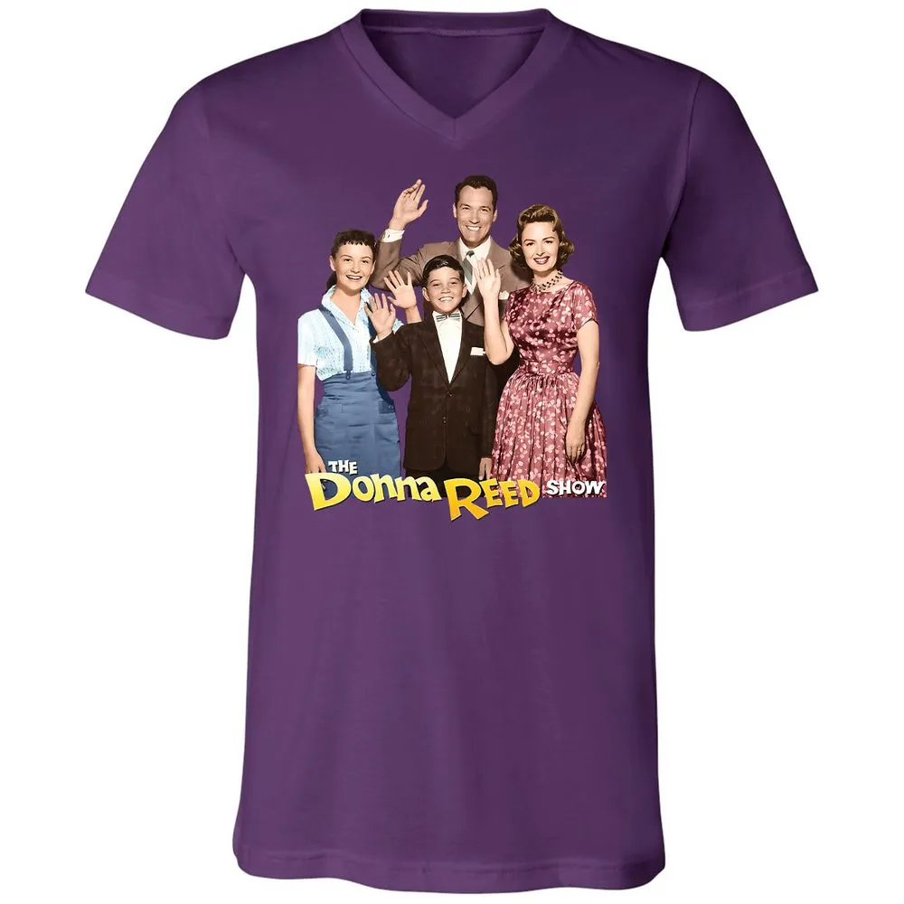 Unisex V-Neck T-Shirt - 6JCWVWEC - Team Purple - 2